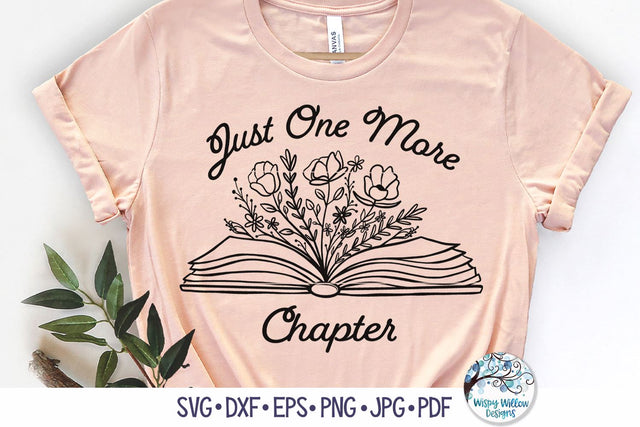 Just One More Chapter Svg SVG Wispy Willow Designs 