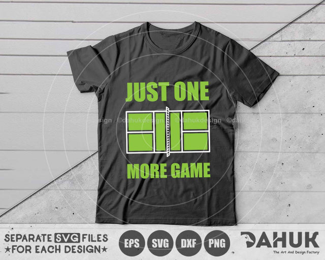 Just One More Game, Playpickleball, Pickleball Plying, Pickleball Game, Pickleball Player Gift for craft, svg, eps, dxf, png SVG dahukdesign 