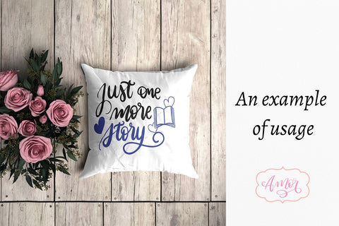 Just one more story SVG, book lover SVG SVG Amorclipart 