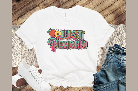 Just Peachy Retro PNG Sublimation designartist 