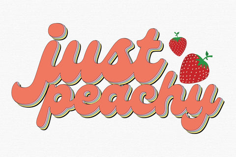 Just Peachy Retro Summer Sublimation (1) SVG designartist 