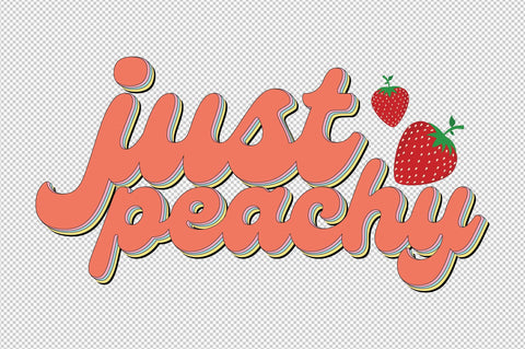 Just Peachy Retro Summer Sublimation (1) SVG designartist 