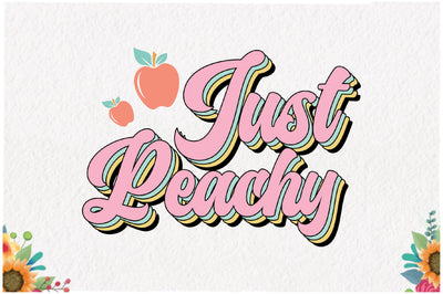 Just Peachy Retro Summer Sublimation Sublimation Jagonath Roy 