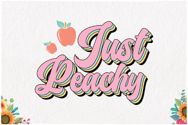 Just Peachy Retro Summer Sublimation Sublimation Jagonath Roy 