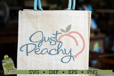 Just Peachy SVG Cut File SVG Crunchy Pickle 