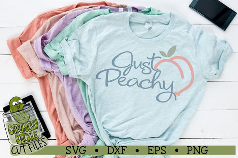 Just Peachy SVG Cut File SVG Crunchy Pickle 