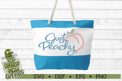 Just Peachy SVG Cut File SVG Crunchy Pickle 