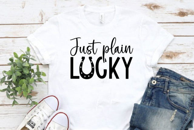 Just plain lucky svg SVG FiveStarCrafting 