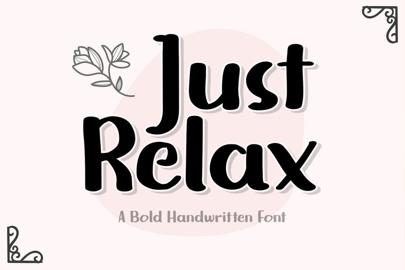 Just Relax Font love script 