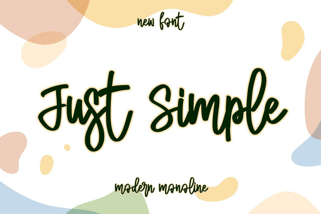 Just Simple Font Stefani Letter 