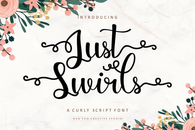 Just Swirls Font Hans Co 