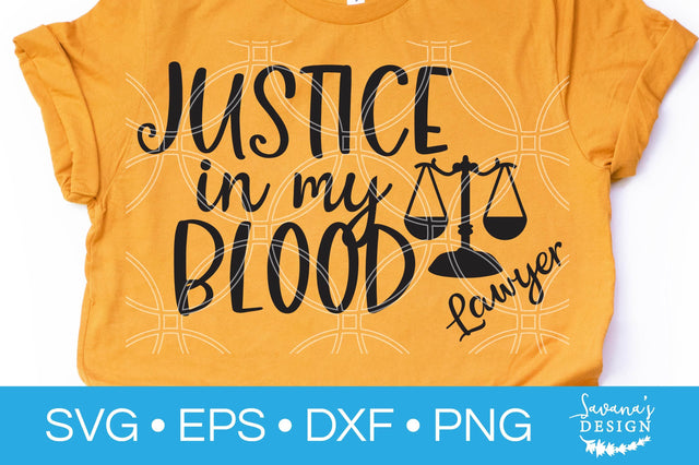 Justice In My Blood SVG SVG SavanasDesign 