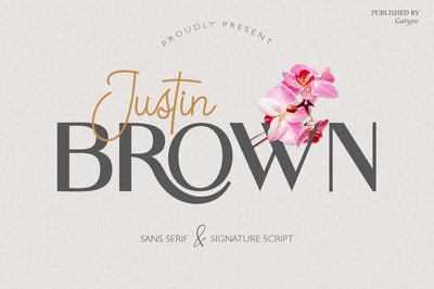 Justin Brown Font gatype 