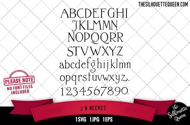 J.W.Weekes alphabets - ABC letters SVG Loveleen Kaur 