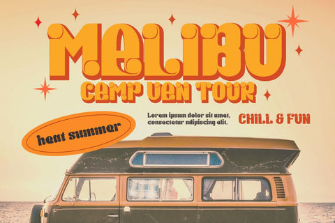 KABIF | Groovy Retro Font Font twinletter 