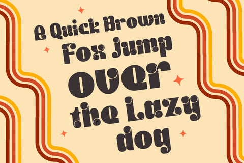 KABIF | Groovy Retro Font Font twinletter 