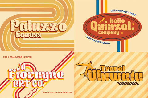 KABIF | Groovy Retro Font Font twinletter 