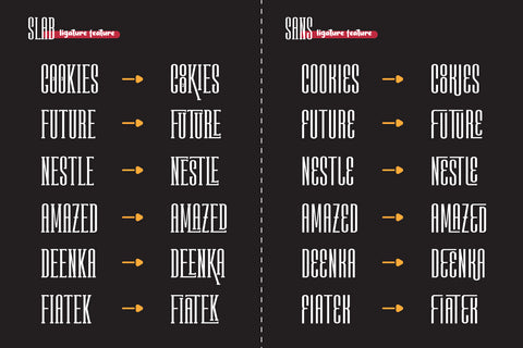 KABOORE | Retro Condensed Font Font twinletter 