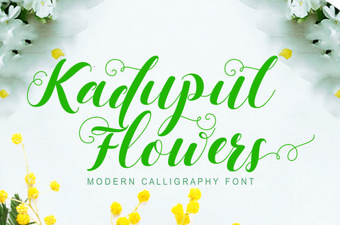 Kadupul Flowes Font gatype 