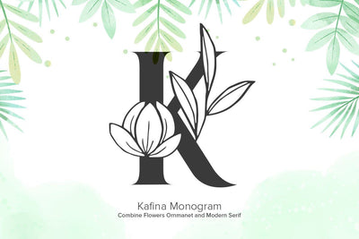 Kafina Monogram Font yumnatype 