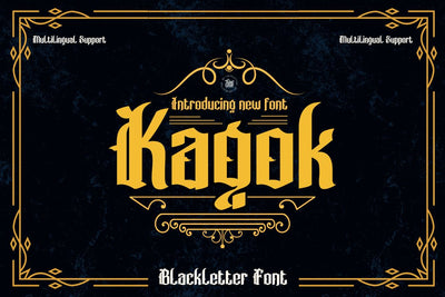 Kagok Font twinletter 