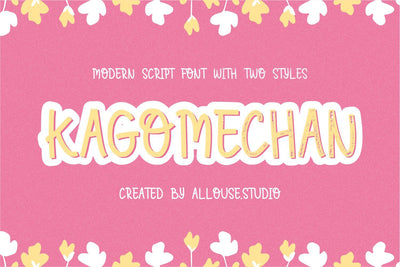 Kagomechan - Modern Script Font Allouse.Studio 