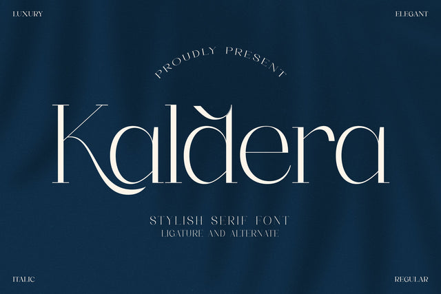 Kaldera Typeface Font Storytype Studio 