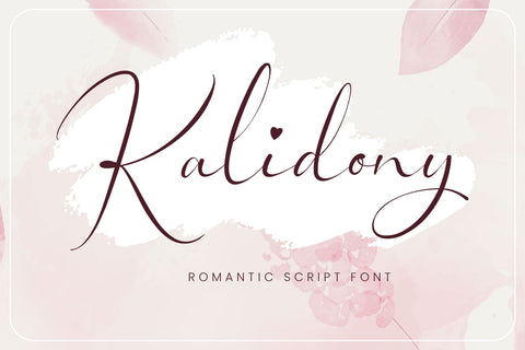 Kalidony - Lovely Font Font Arterfak Project 
