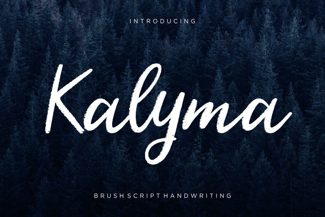 Kalyma Brush Script Font Creatype Studio 