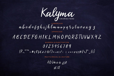 Kalyma Brush Script Font Creatype Studio 
