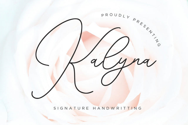 Kalyna Signature Handwriting Font Creatype Studio 