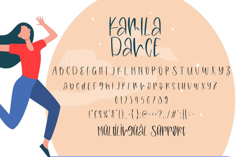 Kamila Dance Font Fallen Graphic Studio 