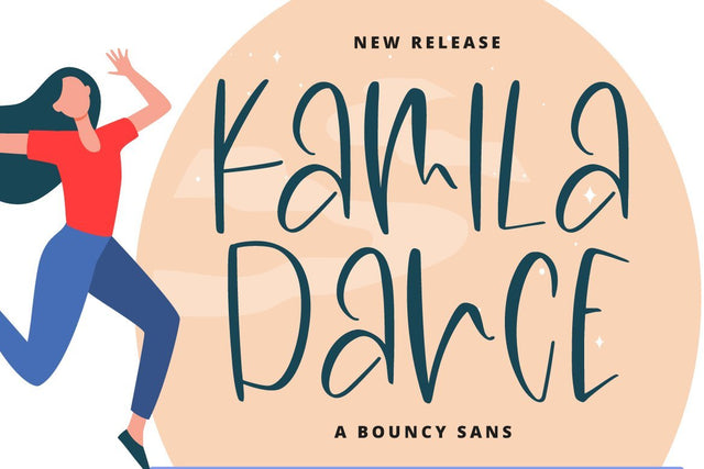 Kamila Dance Font Fallen Graphic Studio 