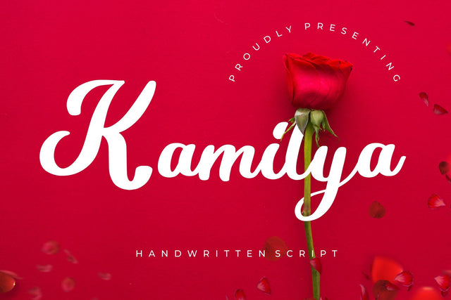 Kamilya Handwritten Script Font Creatype Studio 