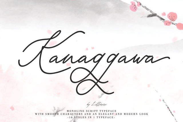KANAGGAWA Font Letterara