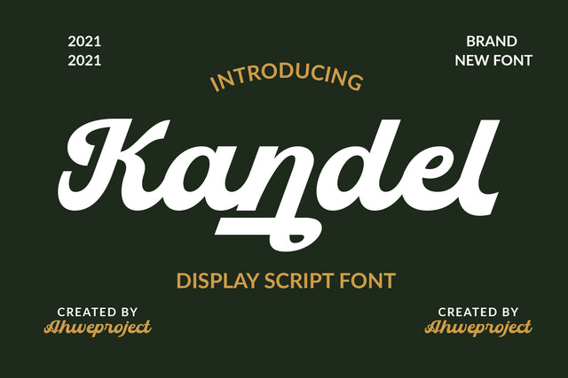Kandel - Bold Handwritten Font Font ahweproject 