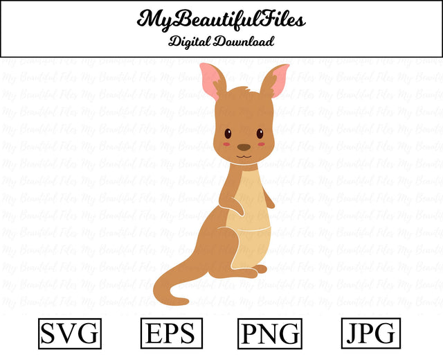 Kangaroo - Animal SVG MyBeautifulFiles 
