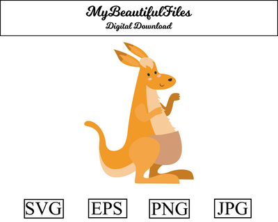 kangaroo - Animal SVG MyBeautifulFiles 