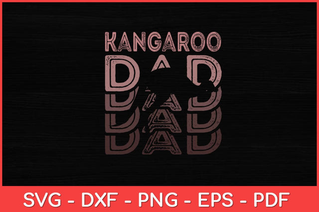 Kangaroo Dad Fathers Day Svg Design SVG artprintfile 