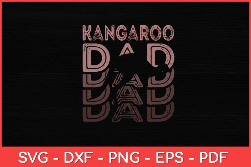 Kangaroo Dad Fathers Day Svg Design SVG artprintfile 