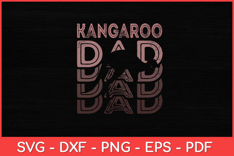 Kangaroo Dad Fathers Day Svg Design SVG artprintfile 