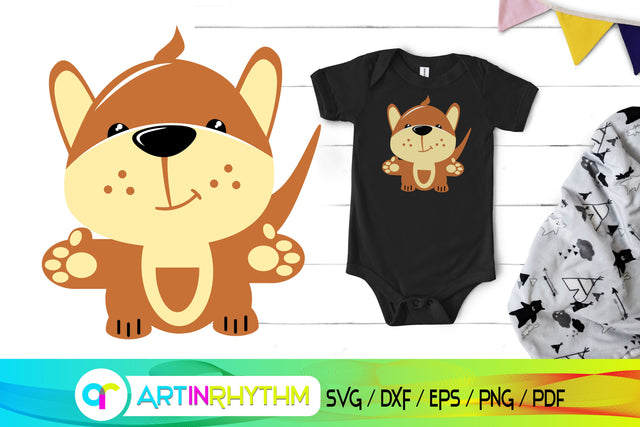 kangaroo, kangaroo svg, animals svg SVG Artinrhythm shop 