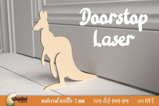 Kangaroo Laser Cut. Doorstops Laser Cut. Doorstop Home Decor SVG Evgenyia Guschina 