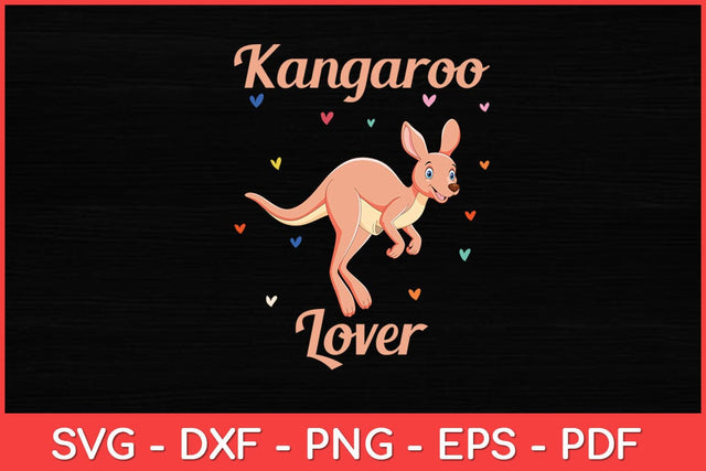 Kangaroo Lover Australia Animal Kangaroos Svg Design SVG artprintfile 