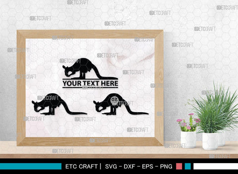 Kangaroo Monogram, Kangaroo Silhouette, Kangaroo SVG, Australia Animal Svg, Kangaroo Baby Svg, Kangaroo Love Svg, Animal Svg, SB00285 SVG ETC Craft 