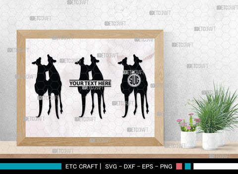 Kangaroo Monogram, Kangaroo Silhouette, Kangaroo SVG, Australia Animal Svg, Kangaroo Baby Svg, Kangaroo Love Svg, Animal Svg, SB00285 SVG ETC Craft 