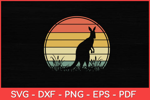 Kangaroo Retro Kangaroo Lover Svg Design SVG artprintfile 