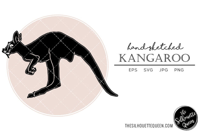 Kangaroo Sketch Vector SVG Loveleen Kaur 