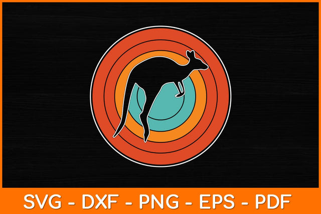 Kangaroo Vintage Retro Svg Design SVG artprintfile 