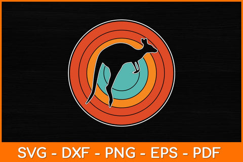 Kangaroo Vintage Retro Svg Design SVG artprintfile 